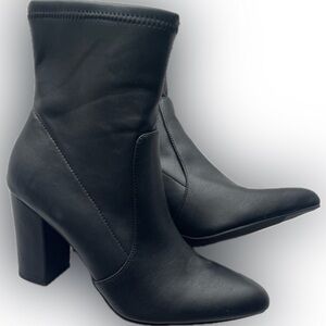 Black Heeled Boots. NWOT